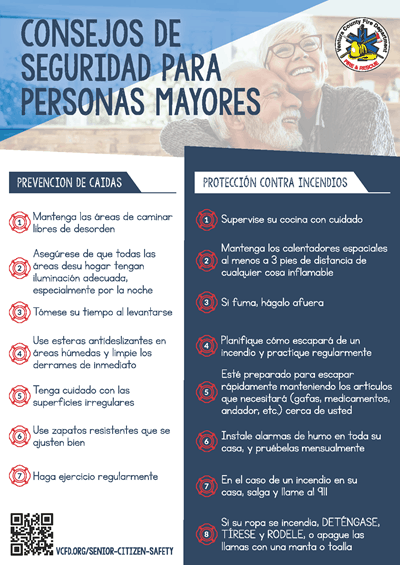 Senior Safety Flier in Spanish